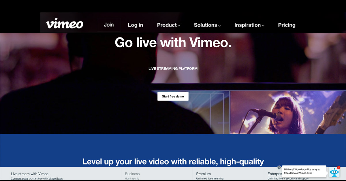vimeo livestream