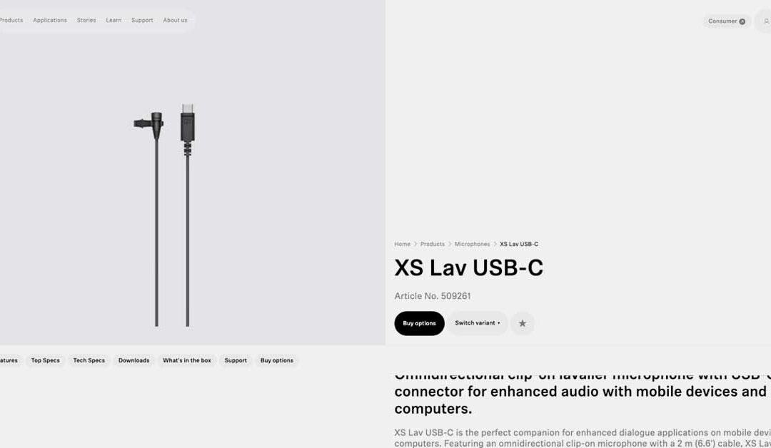 Sennheiser XS Lav USB-C